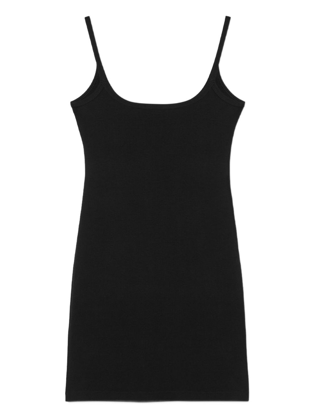 logo-embroidered tank dress - 3