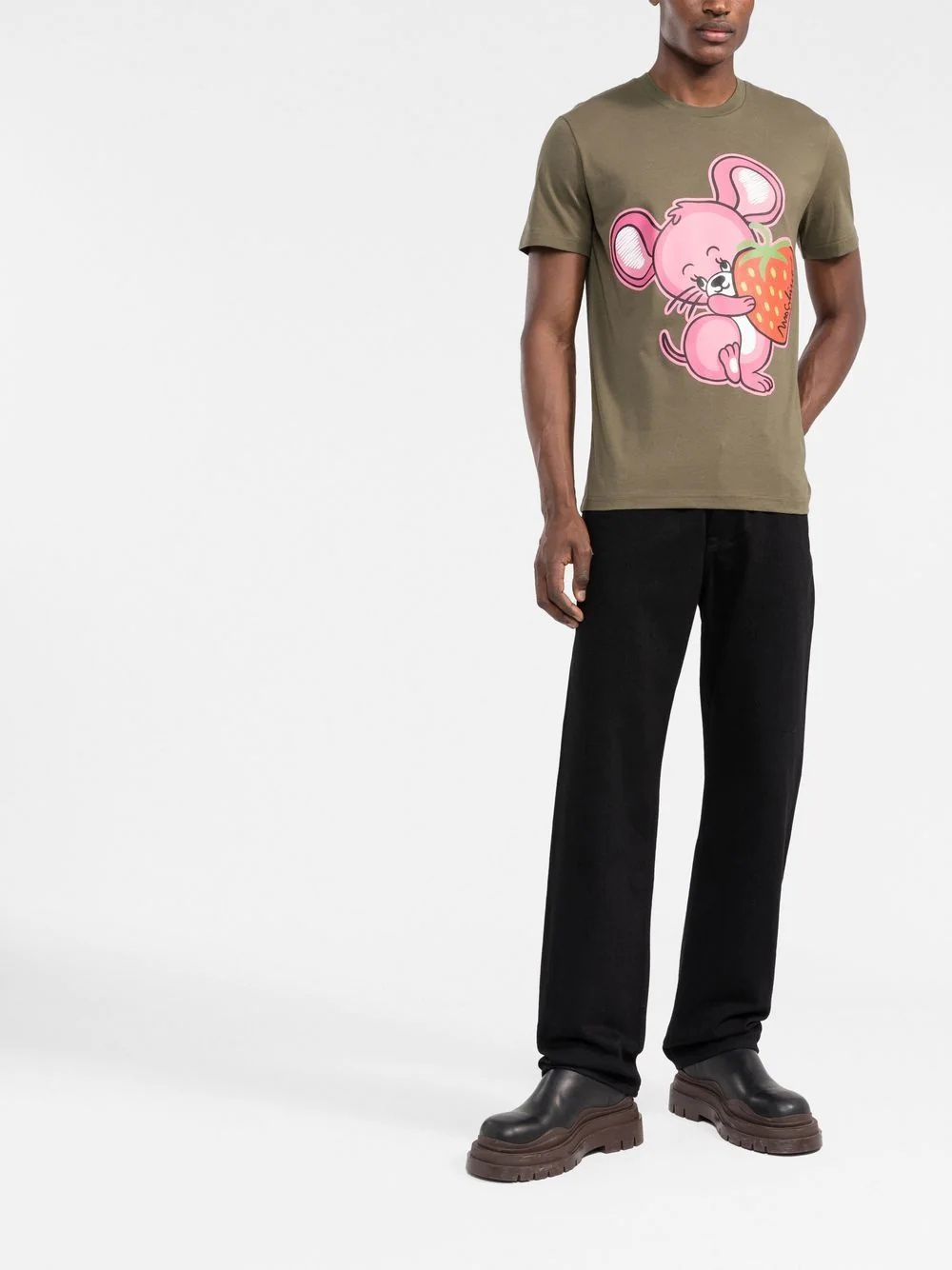 mouse-print T-shirt - 2