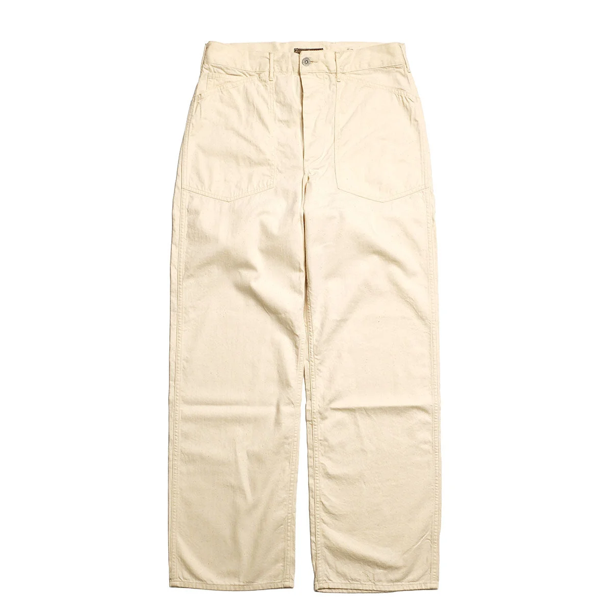 TROUSERS, WORKING, WHITE TWILL - BR42635 - 1