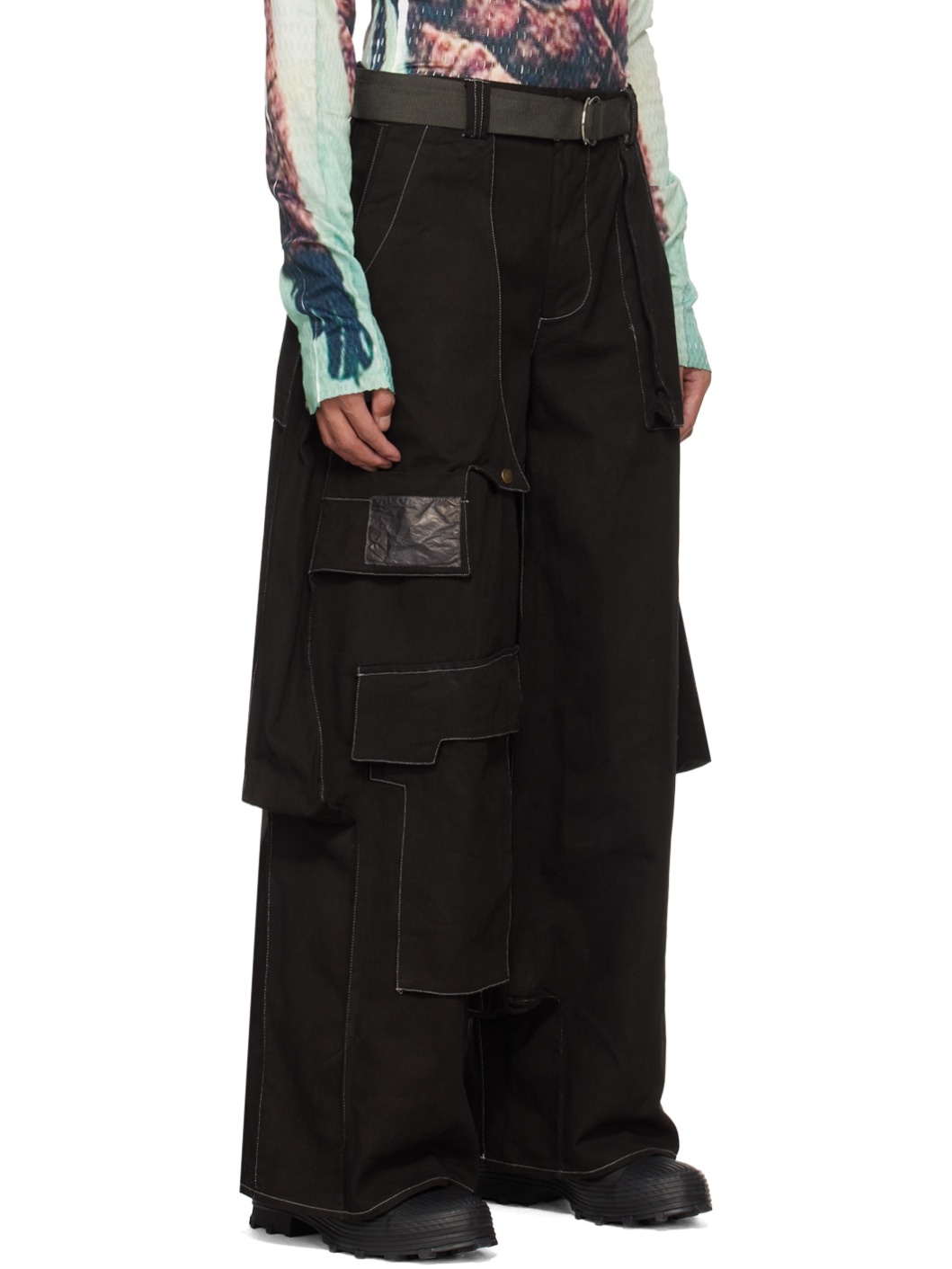 SSENSE Exclusive Black 7-Pocket Cargo Pants - 2