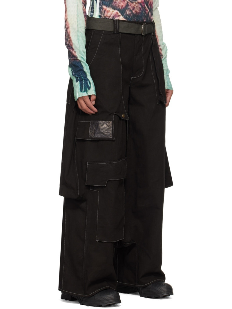 SSENSE Exclusive Black 7-Pocket Cargo Pants 2