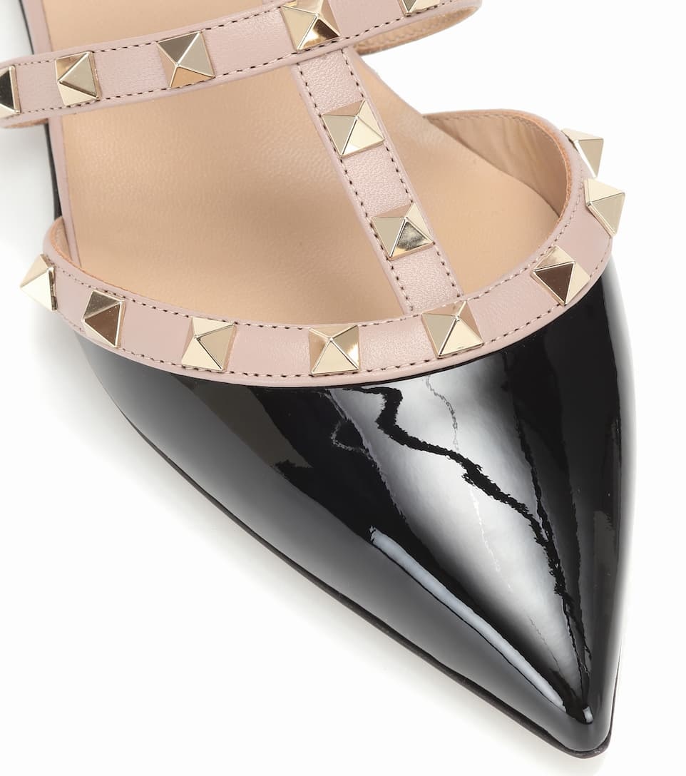 Valentino Garavani Rockstud patent leather slippers - 6