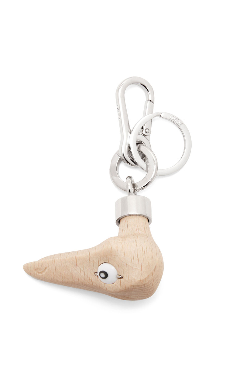 Cane handle charm in wood and brass 1