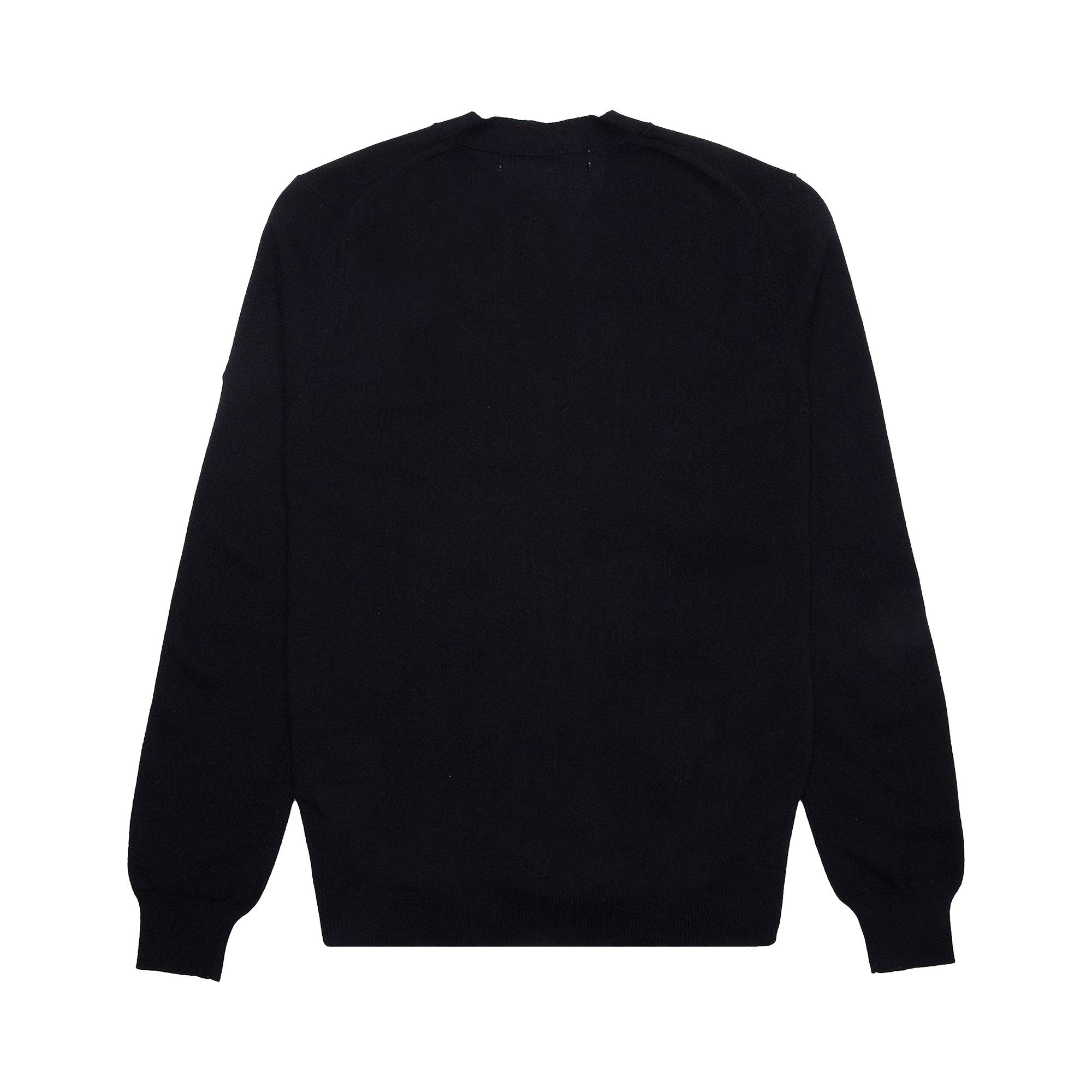 Comme des Garçons PLAY Small Heart Cardigan 'Black' - 2