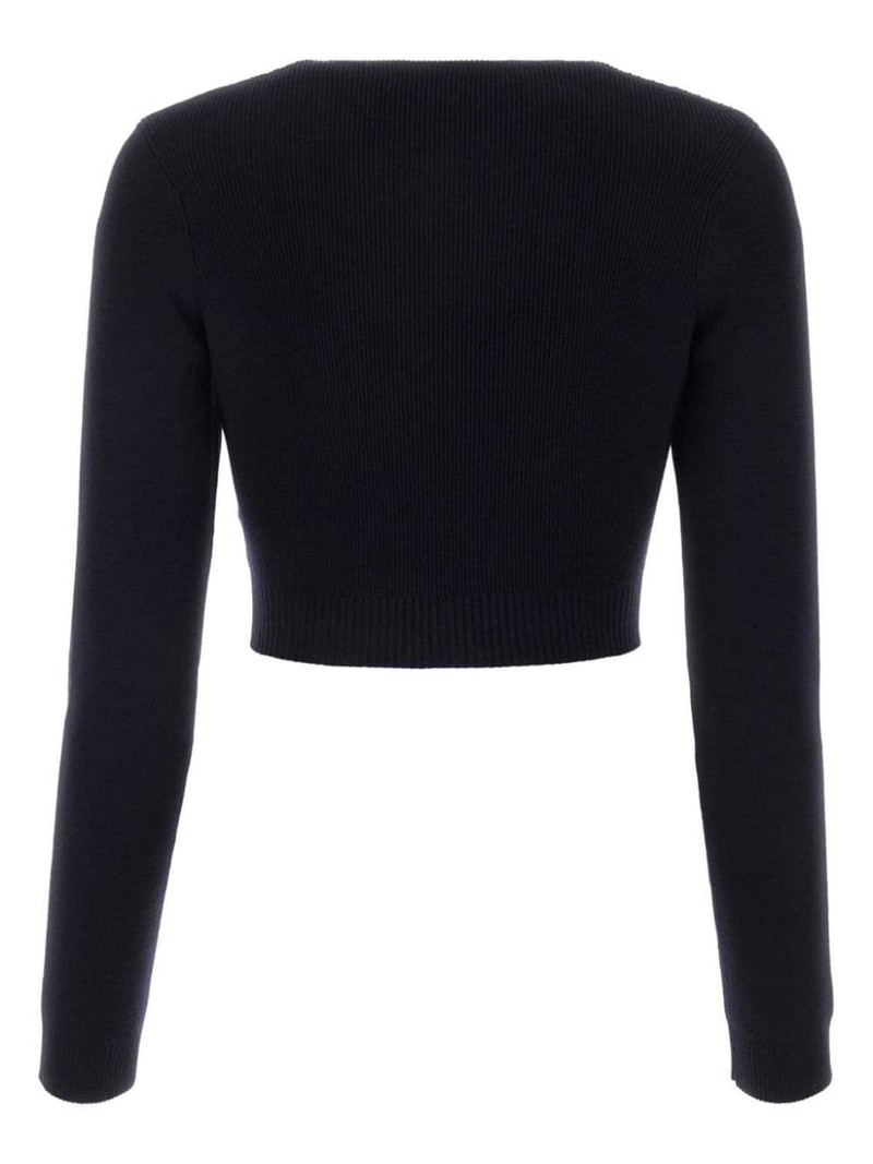 Jil Sander cropped wool sweater outlook
