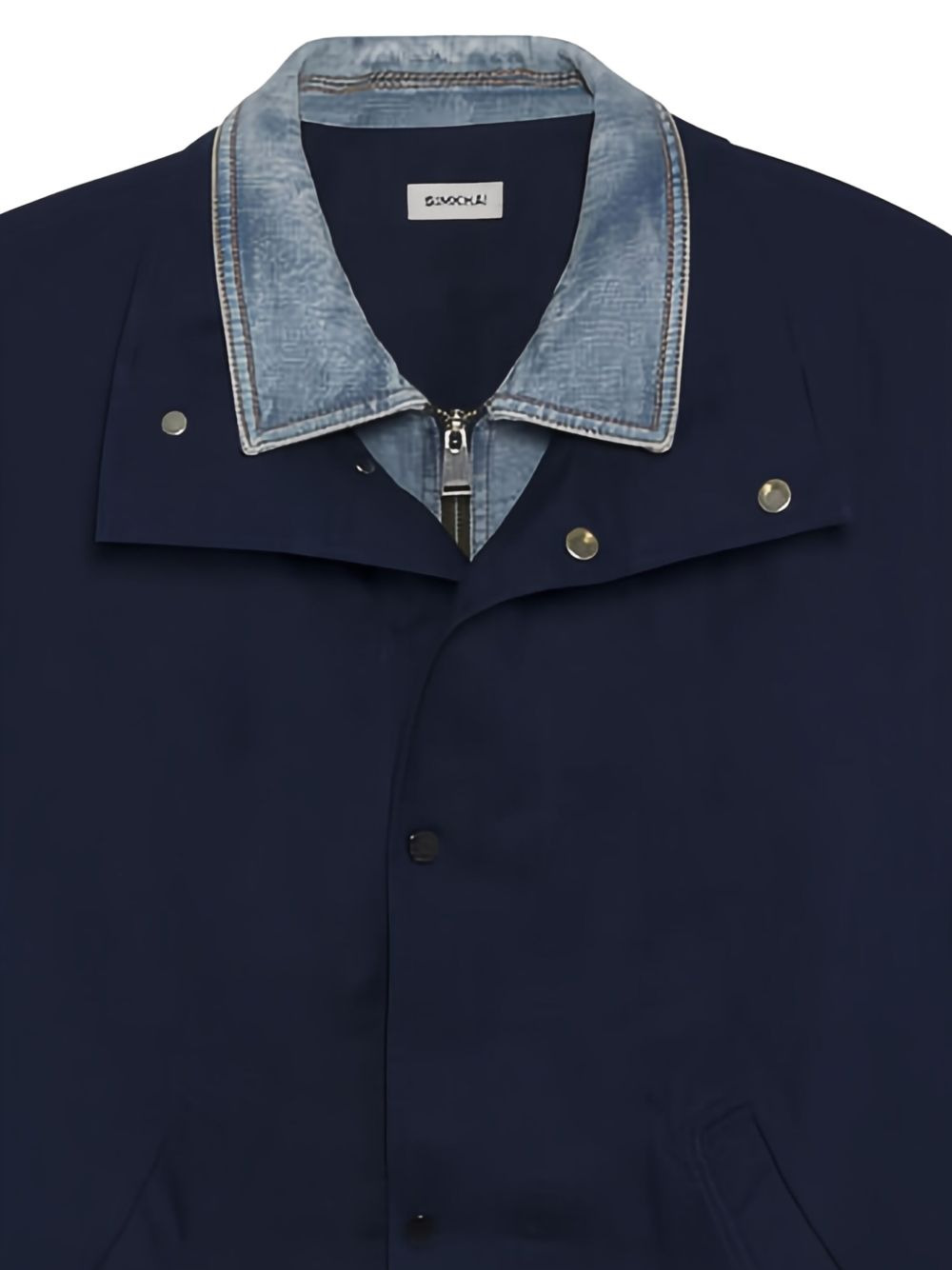 Apollo denim-collar button jacket - 2
