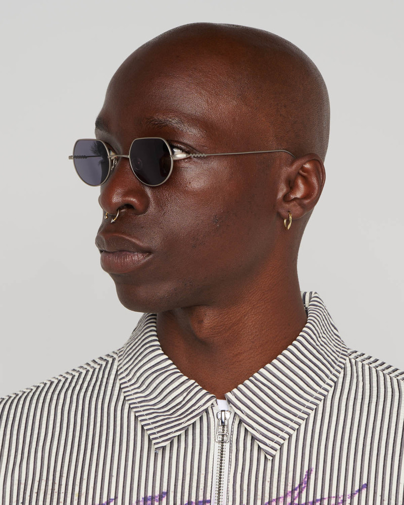 Titanium Tani Post Modern Primitive Eye Protection - Matte Silver 4