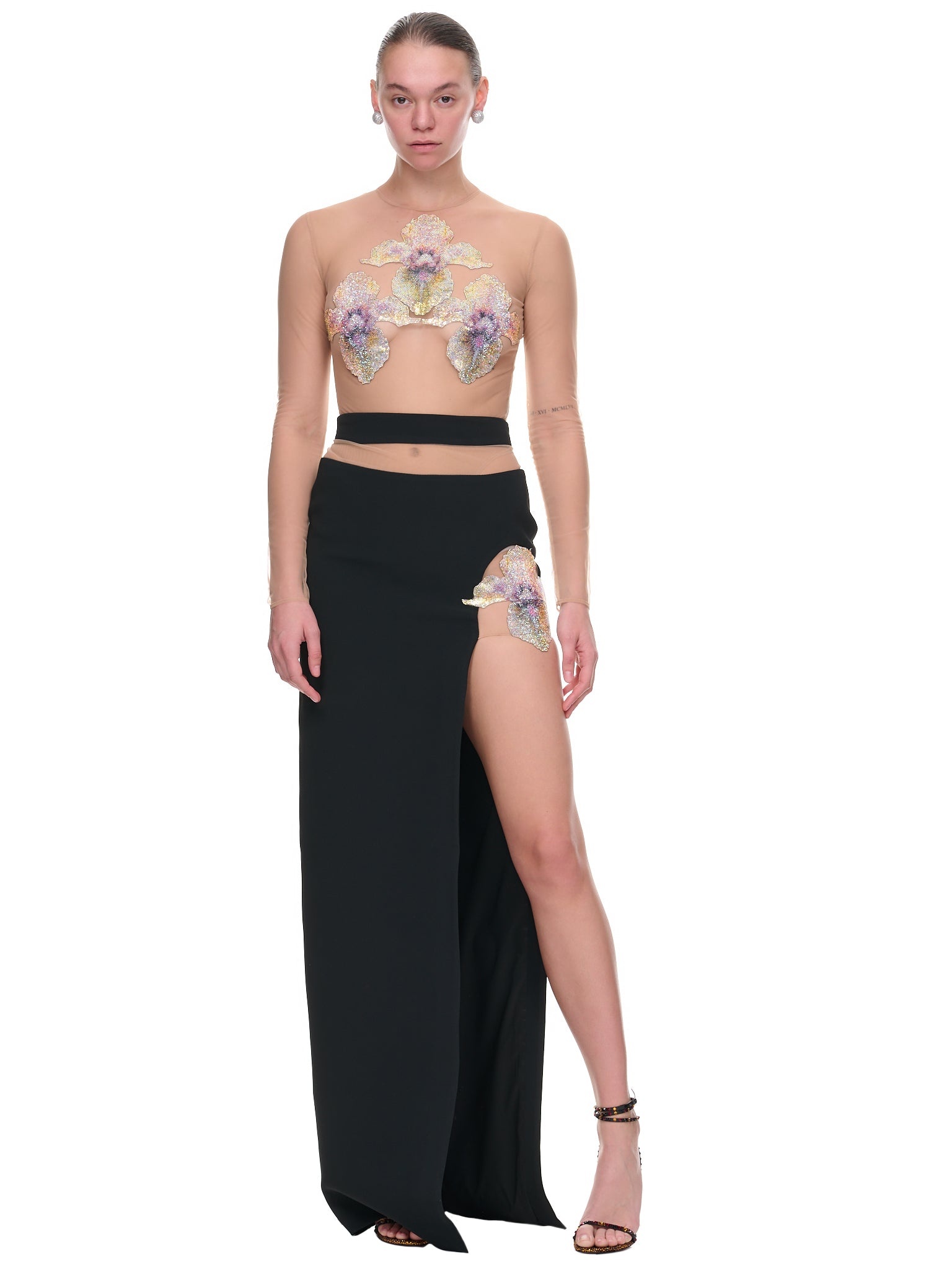Crystal Flower Maxi Skirt - 6