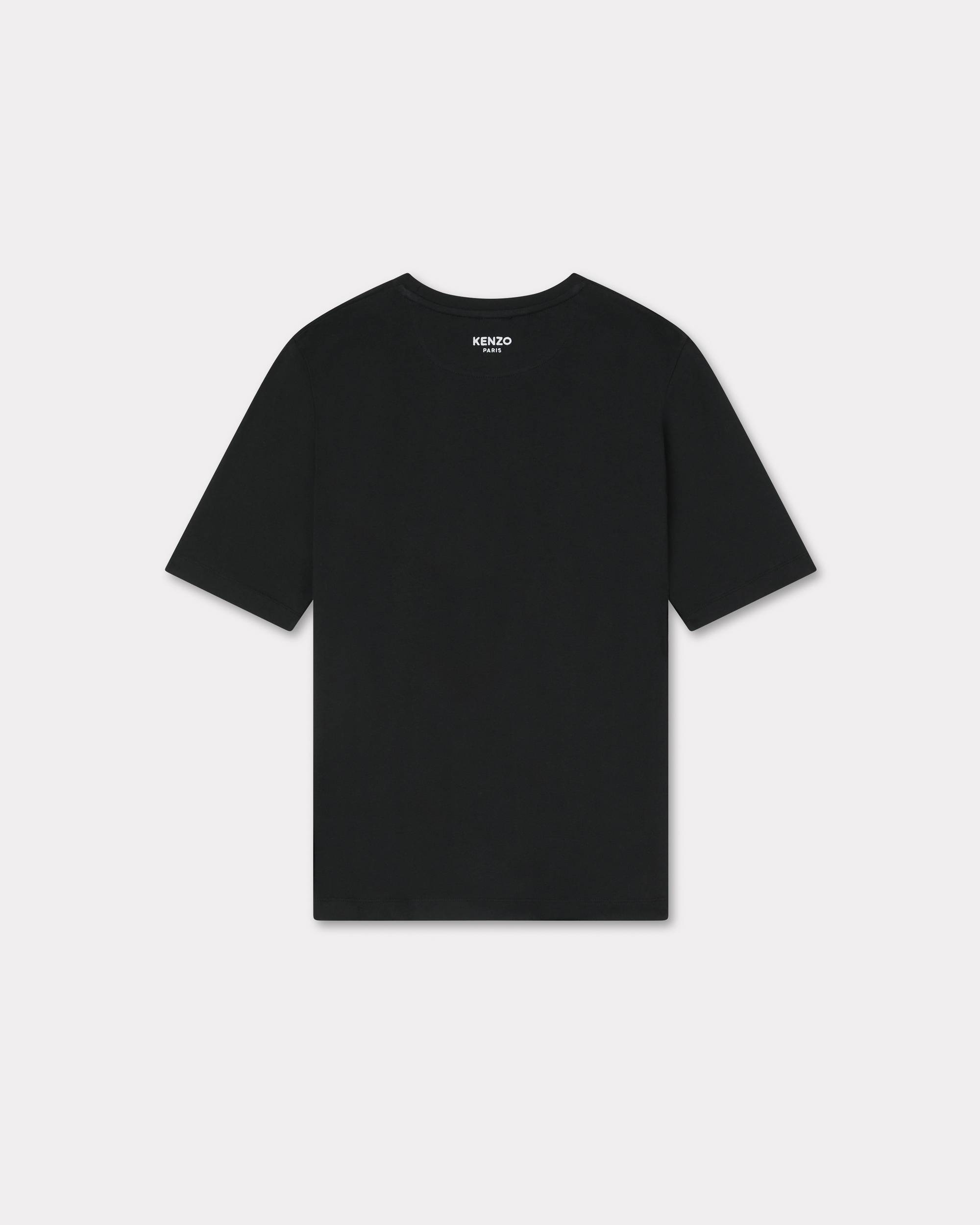 'Boke Flower' pin drap detail T-shirt in cotton - 2