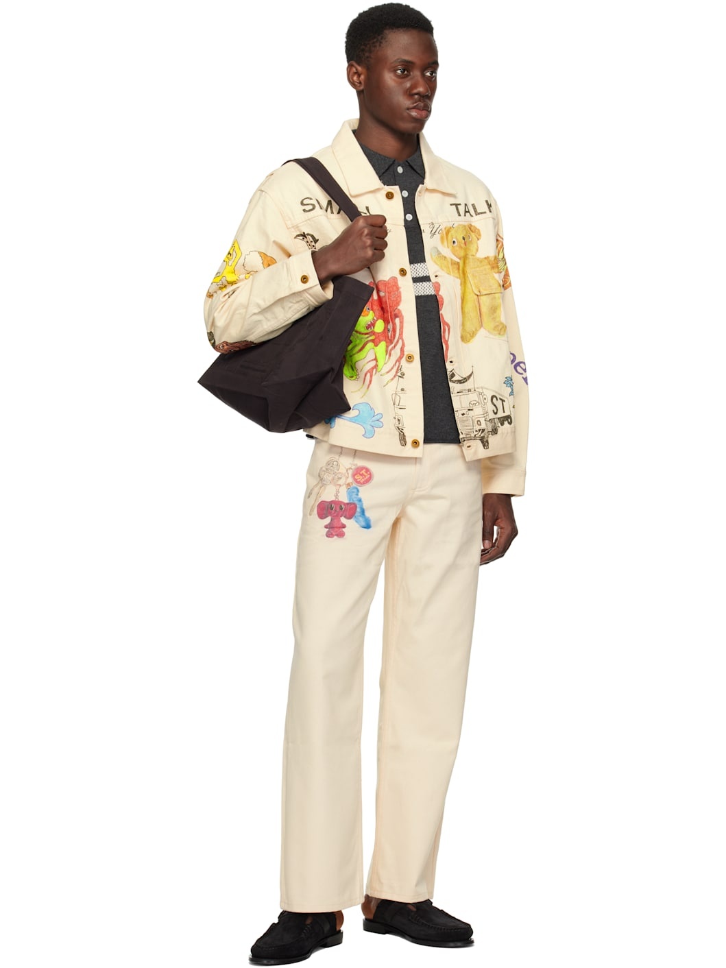 Off-White Drawn Keychain Jeans - 4