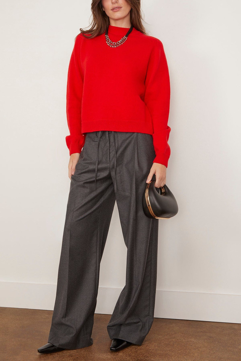 BITE Studios View Round-Neck Knit Sweater in Scarlet outlook