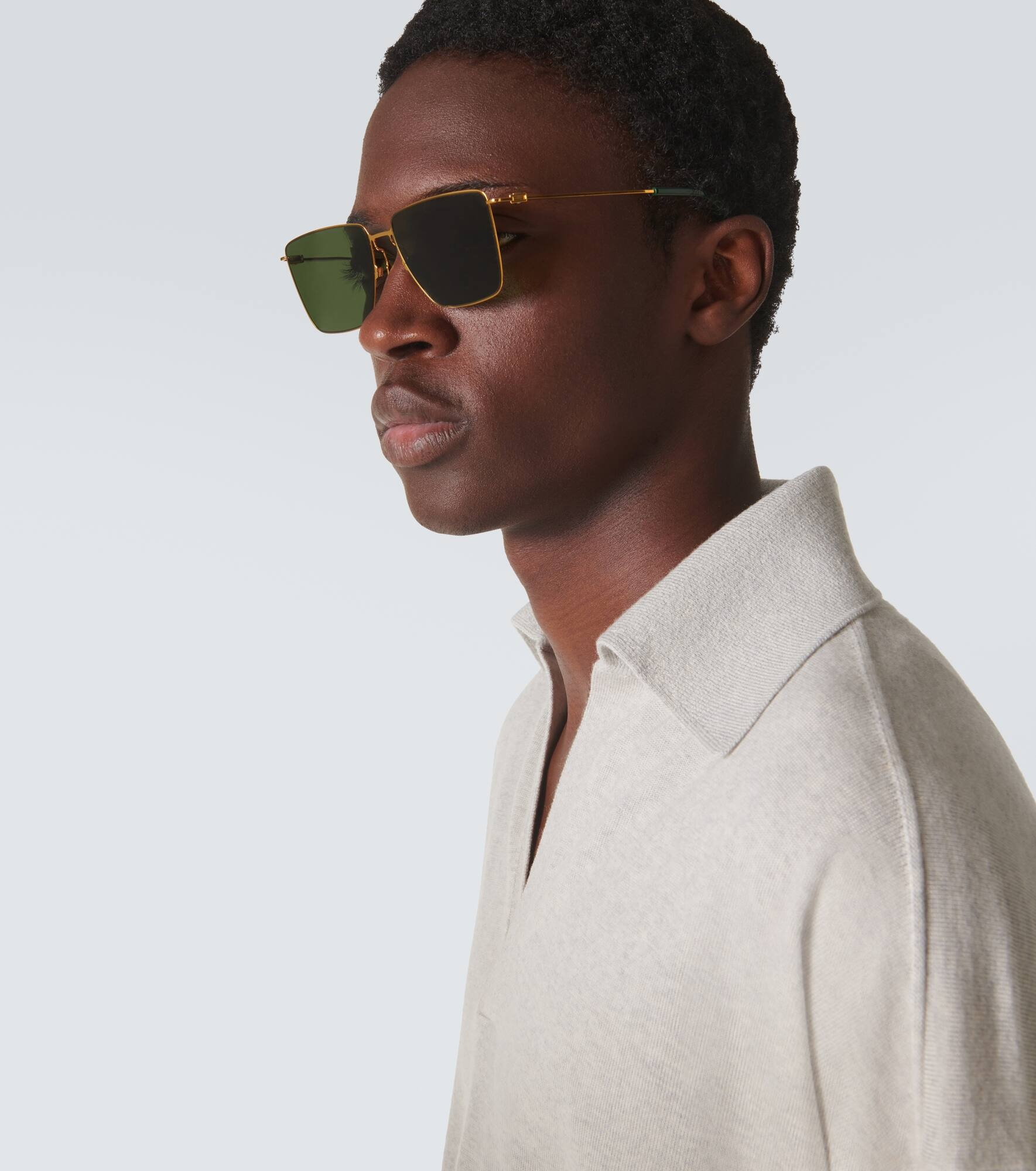 Ultrathin rectangular sunglasses - 2