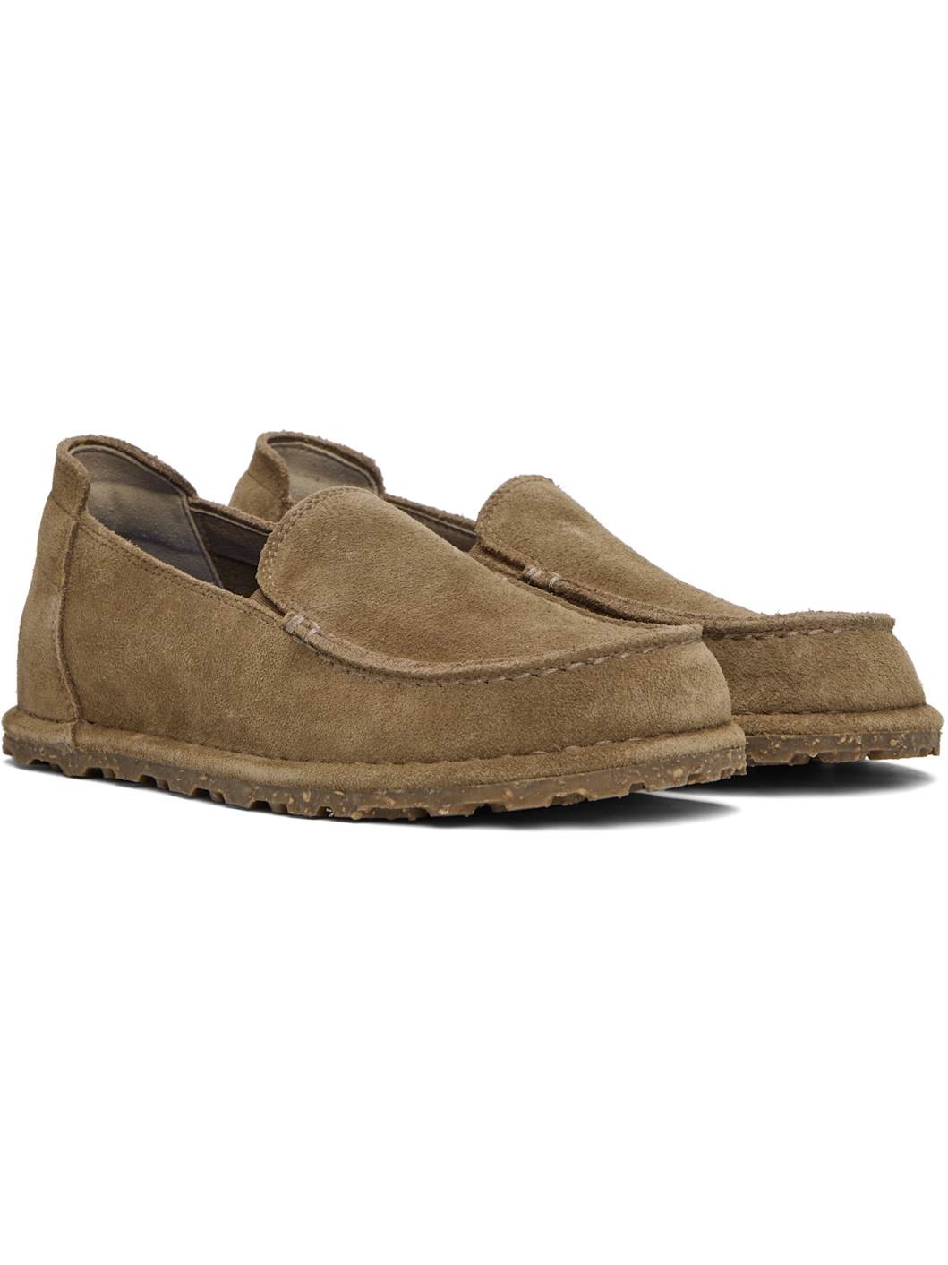 Taupe Narrow Utti Loafers - 4