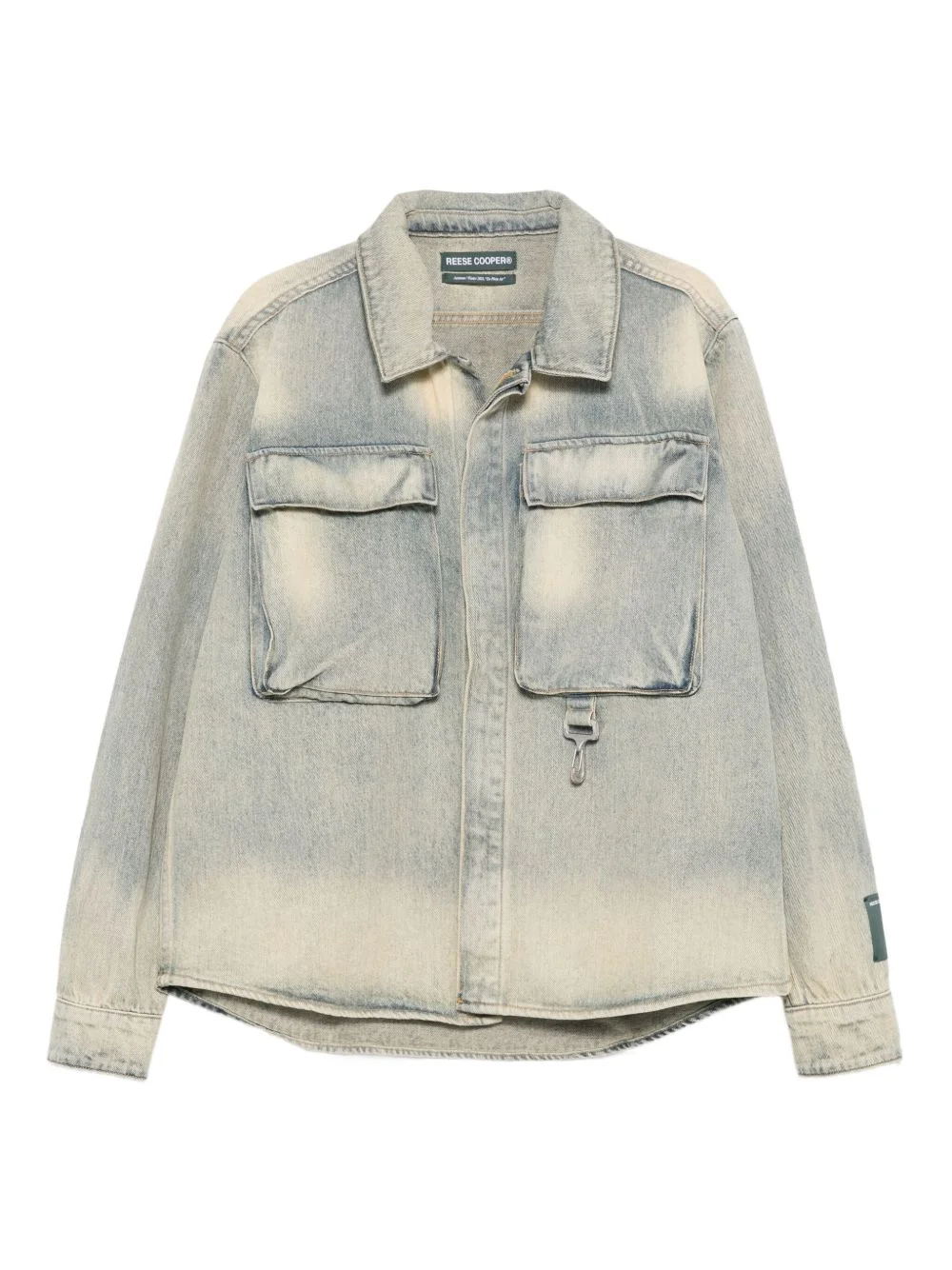 concealed-button flap-pocket shirt - 1