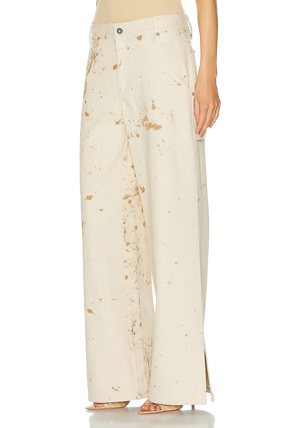 Splatter Denim Painter Wide Leg - 3