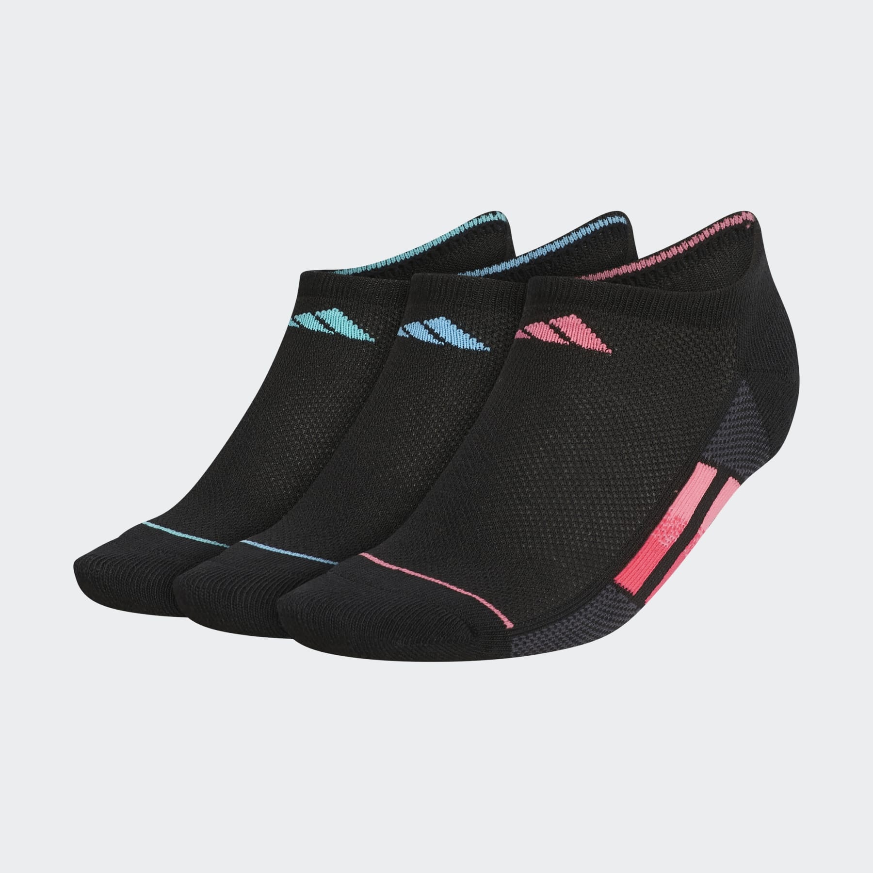 Superlite Stripe No-Show Socks 3 Pairs - 1