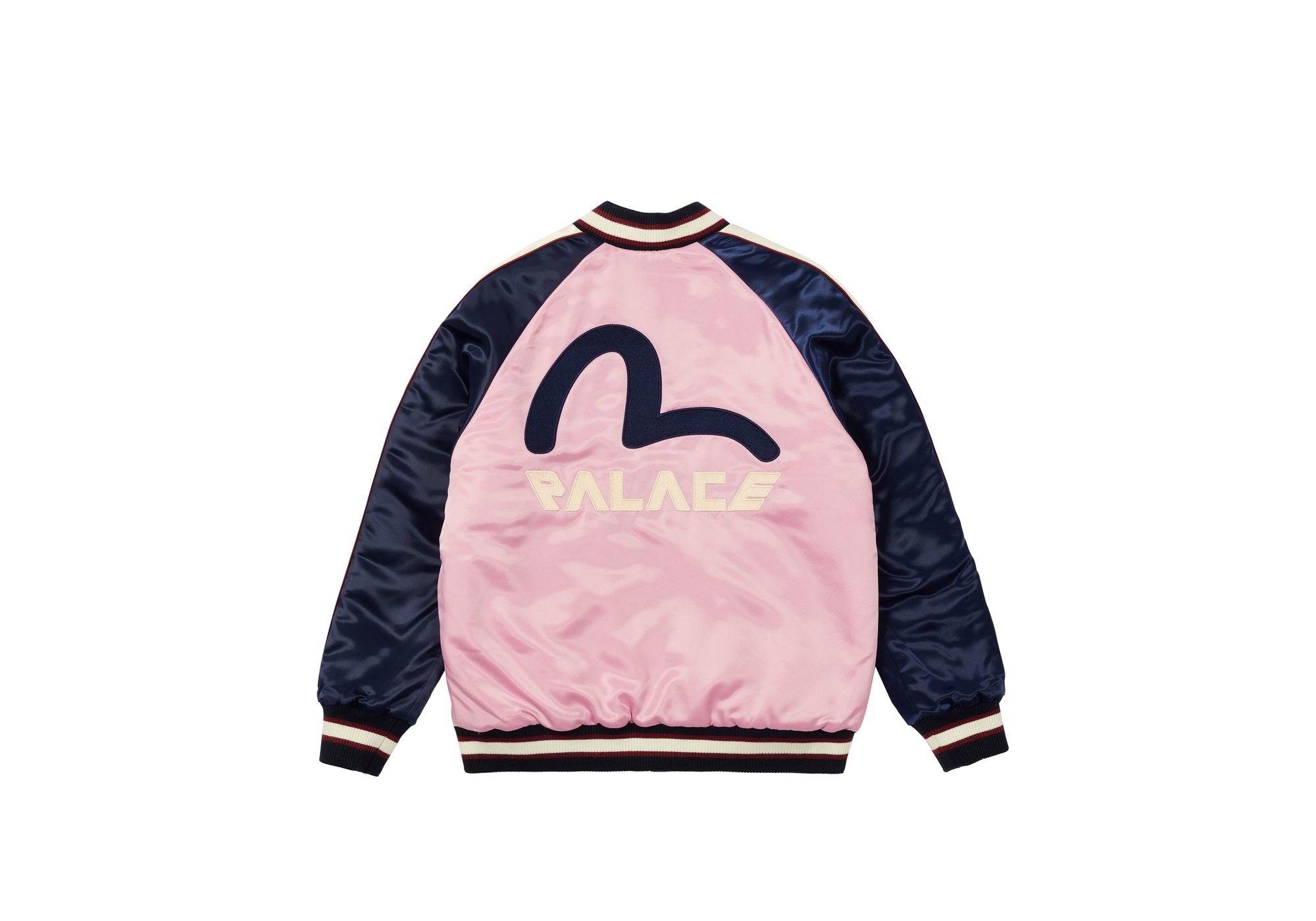 PALACE EVISU REVERSIBLE SOUVENIR JACKET BLUE  /  PINK - 5