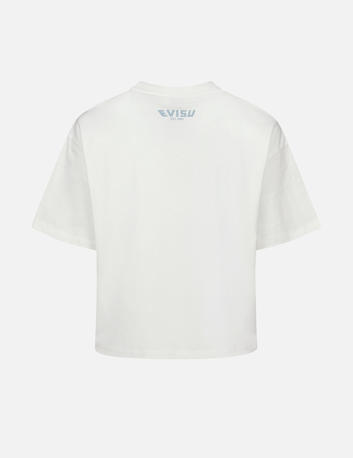 EMBELLISHED DENIM SEAGULL APPLIQUÉ T-SHIRT - 2