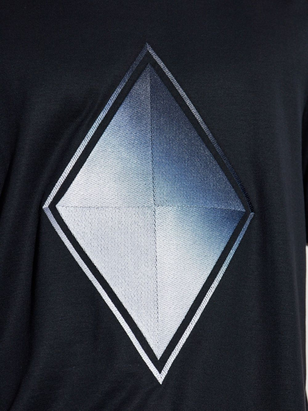 diamond-print T-shirt - 5