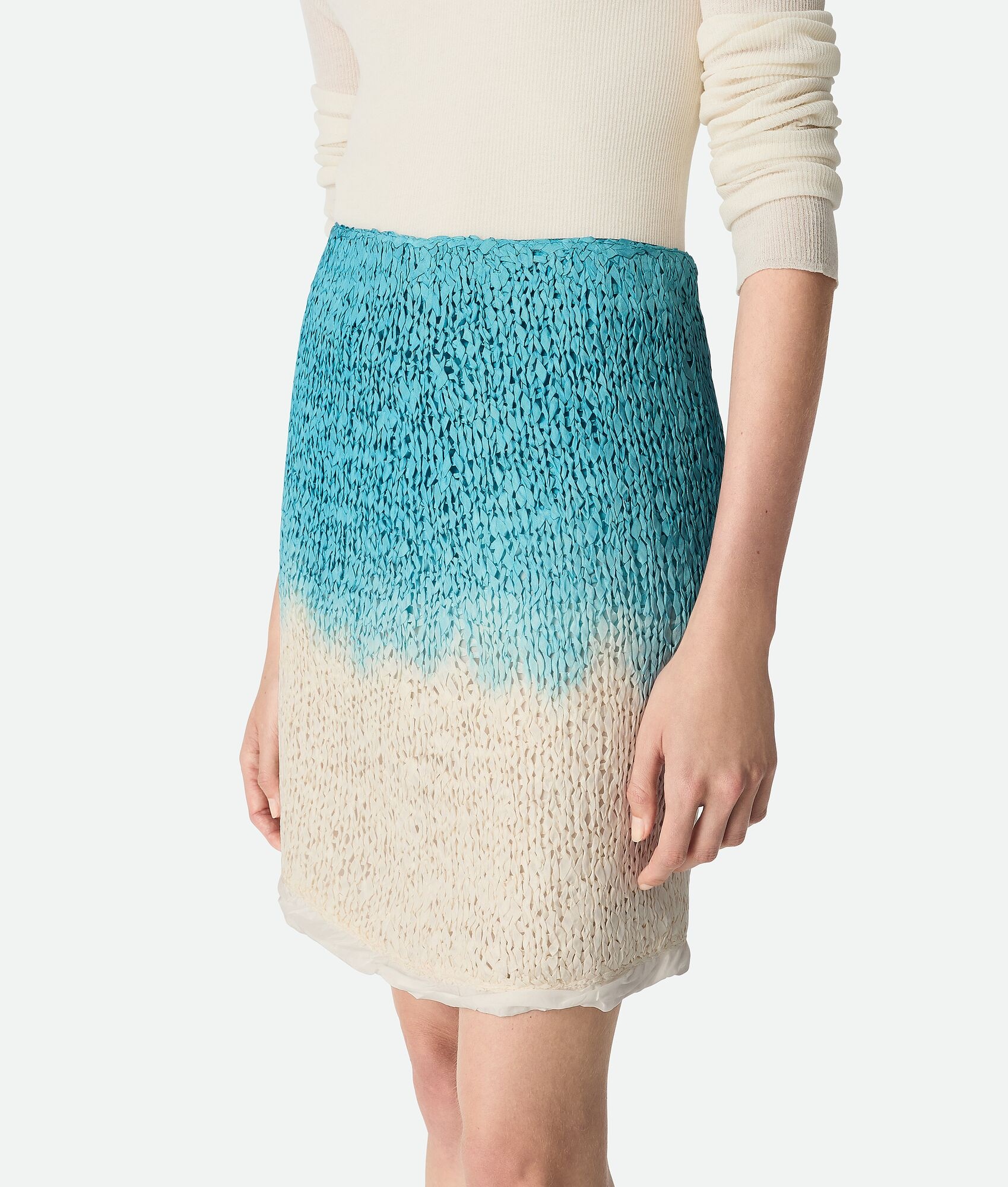 Wool And Silk Overdyed Skirt - 6