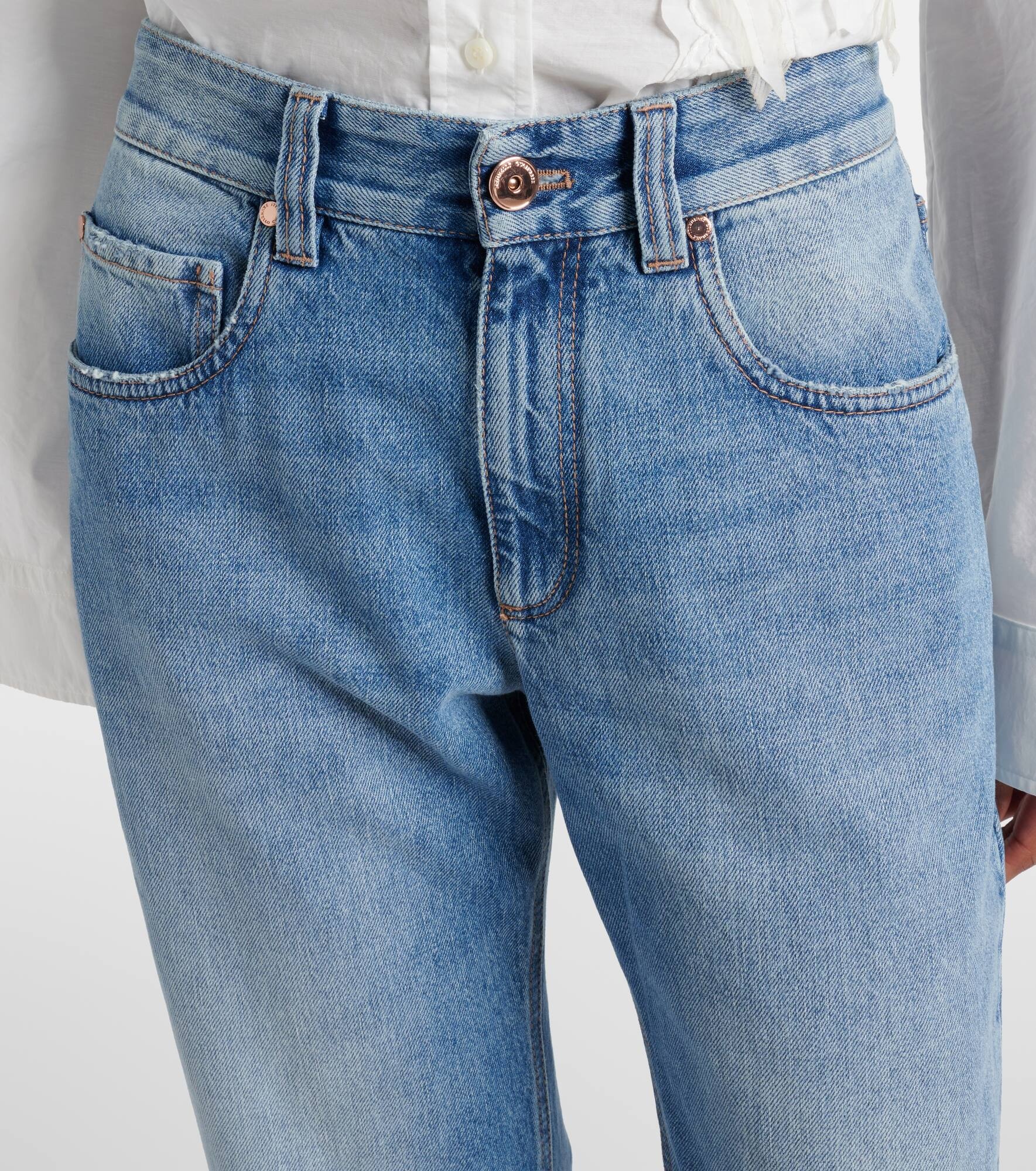 Low-rise straight jeans - 4