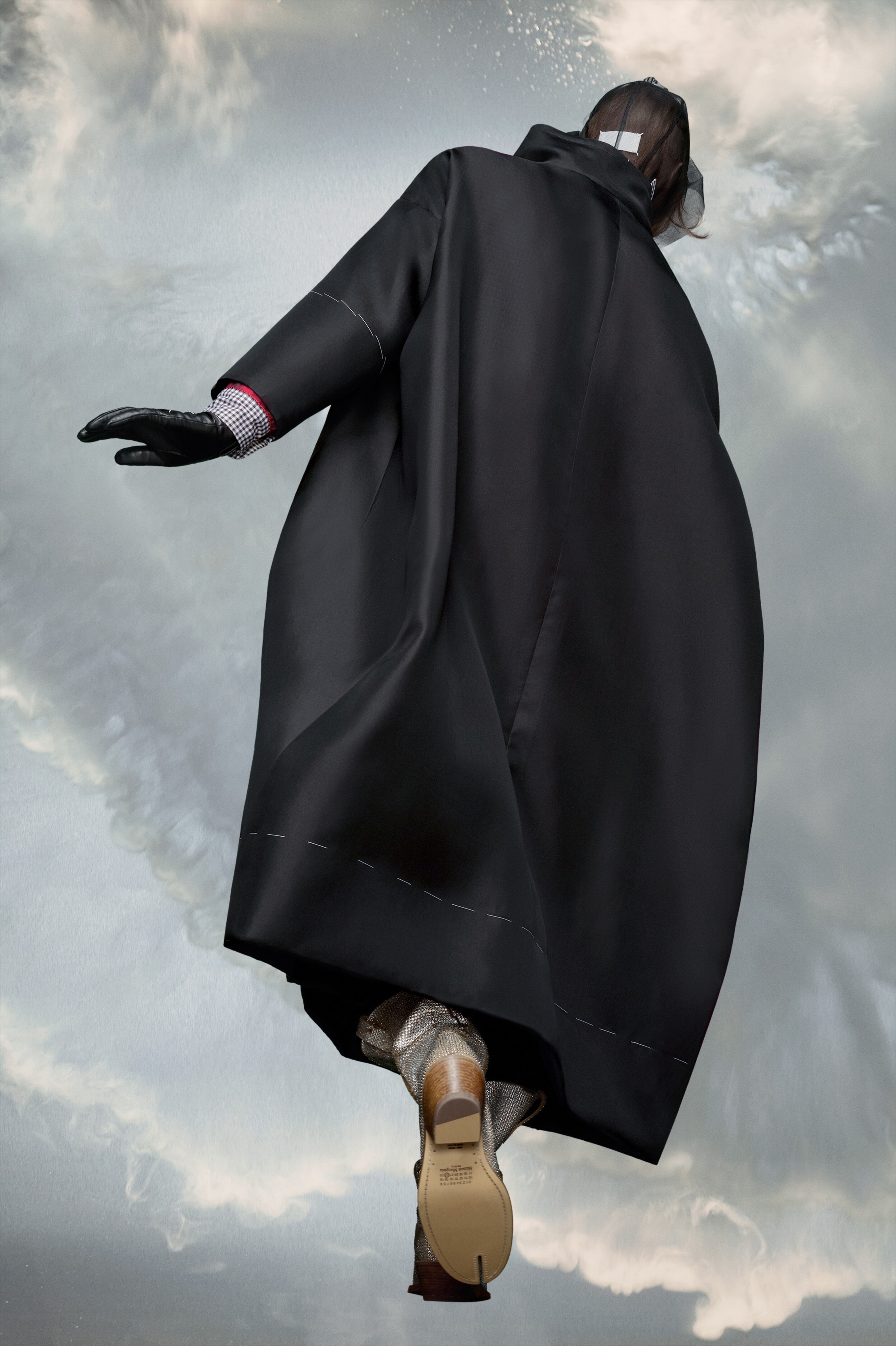 Work-in-progress oversized silk coat - 4