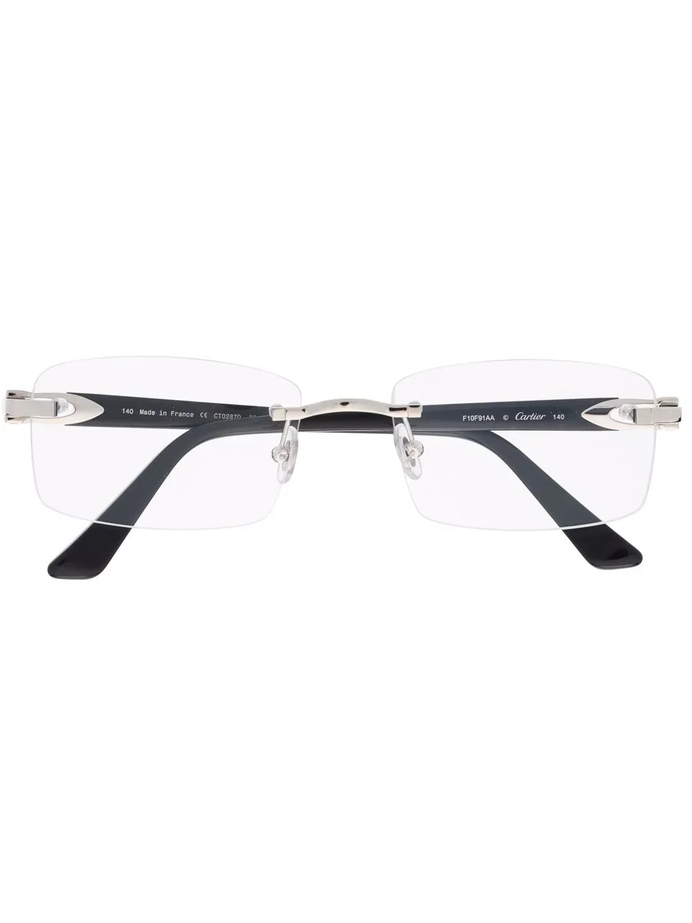rectangular-frame glasses - 1