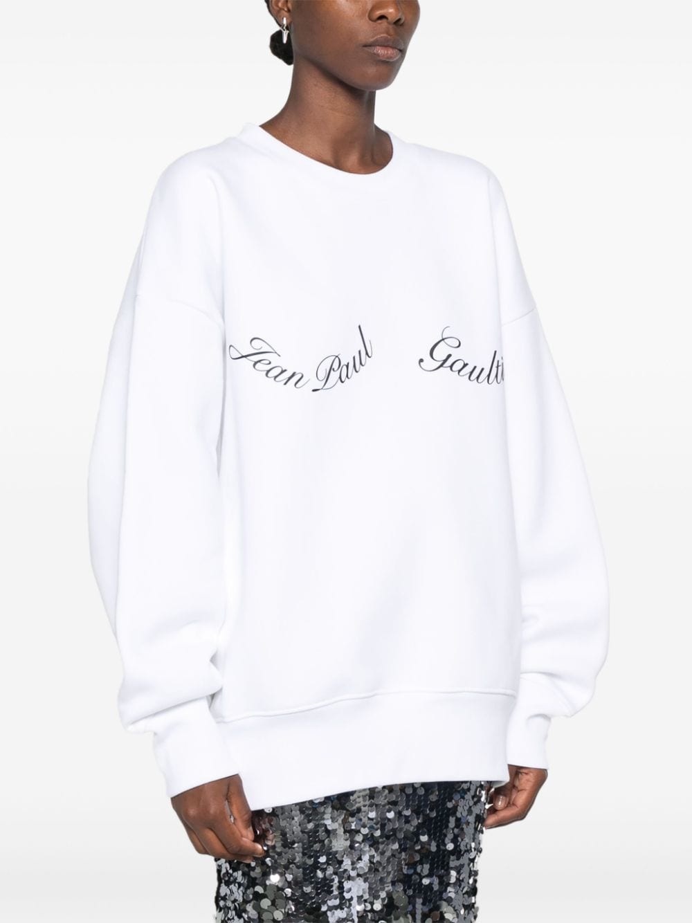 logo-appliquÃ© cotton sweatshirt - 3
