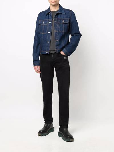 Diesel flap-pocket denim jacket outlook