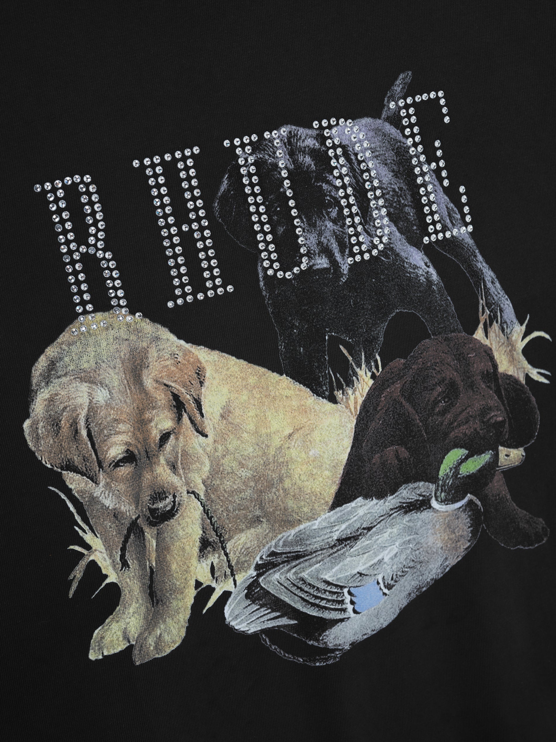 RHINESTONE HUNTING DOG TEE - 5