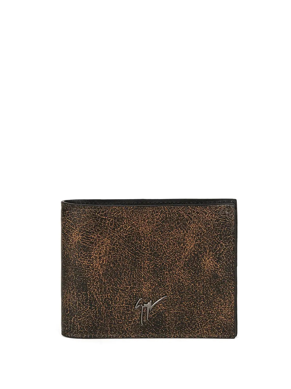 Albert crackle-effect wallet - 1