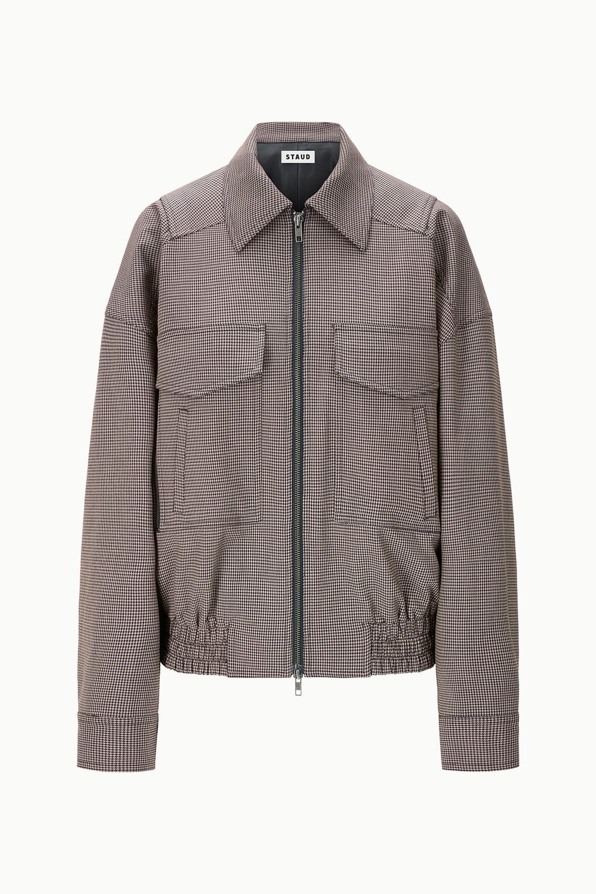 STAUD EUGENE JACKET HOUNDSTOOTH - 1