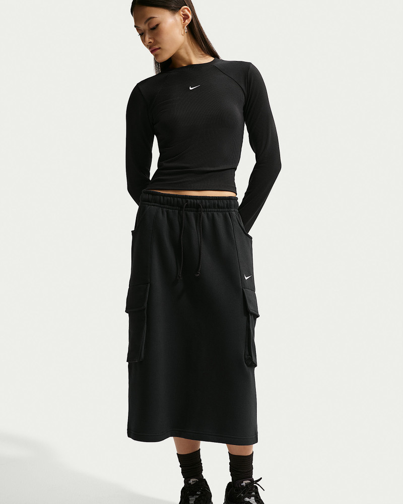 Nike Sportswear Phoenix Fleece Women's Cargo Midi Skirt 4