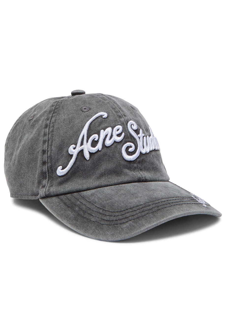 Acne Studios Carliy Tourist Logo-embroidered Cotton cap - 1