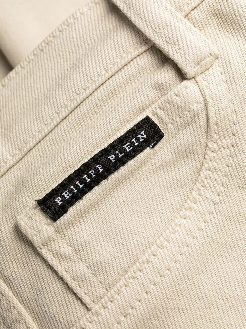 logo patch high-waisted jeggings 8