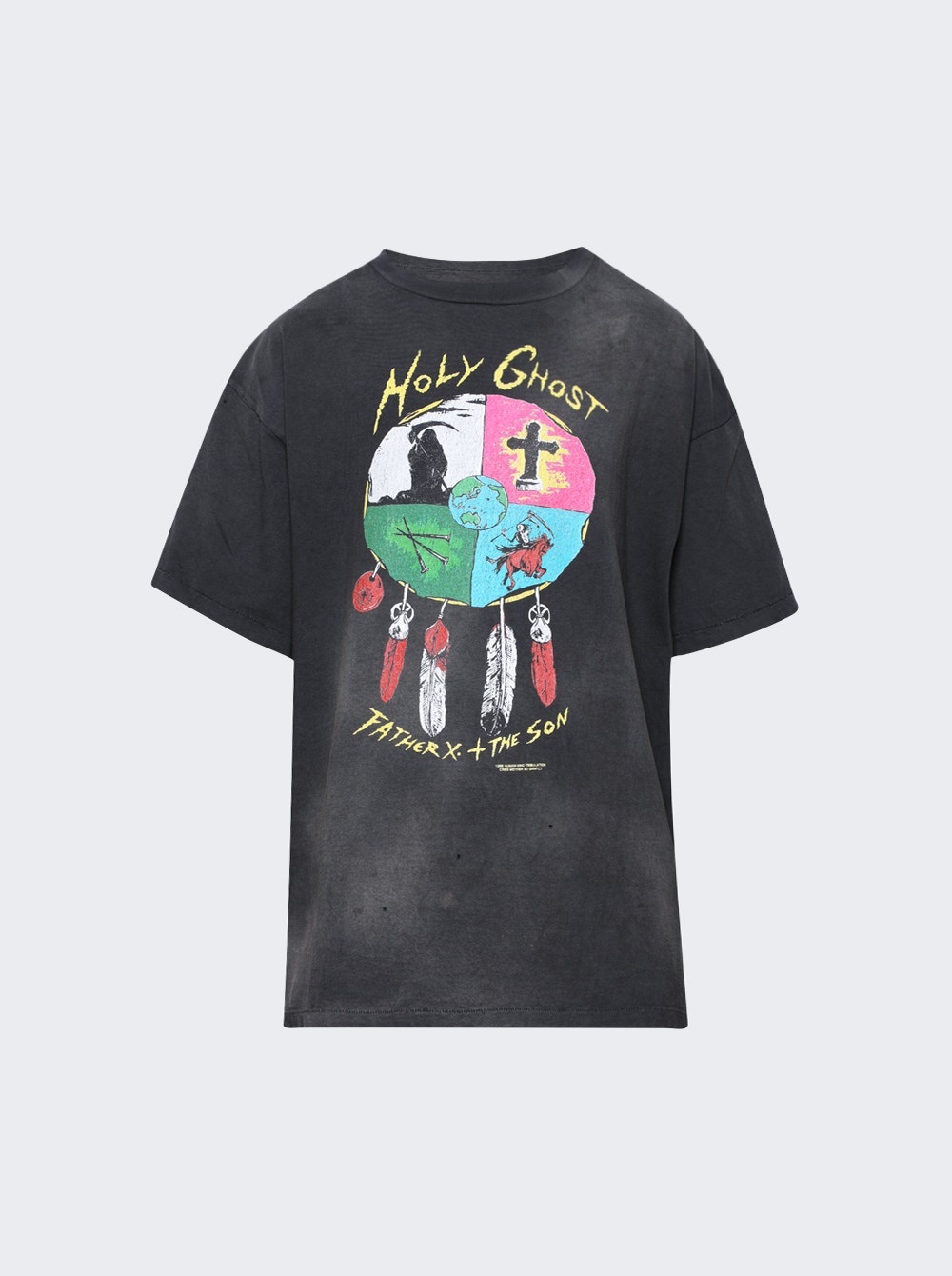 トップス SAINT Mxxxxxx LASTMAN Holy Ghost T-Shirt SAINT M×××××× X Lastman Holy Ghost Tee Black | thewebster