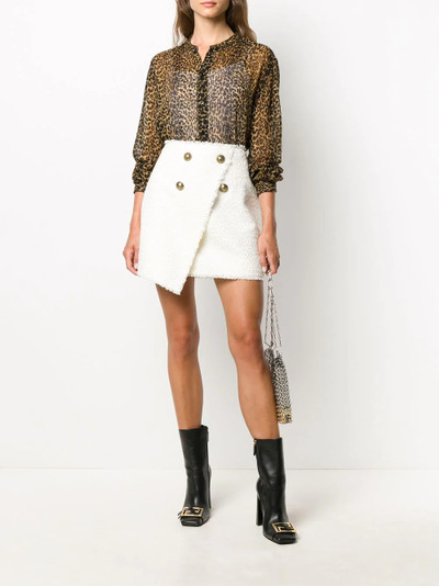 Balmain wrap-front skirt outlook