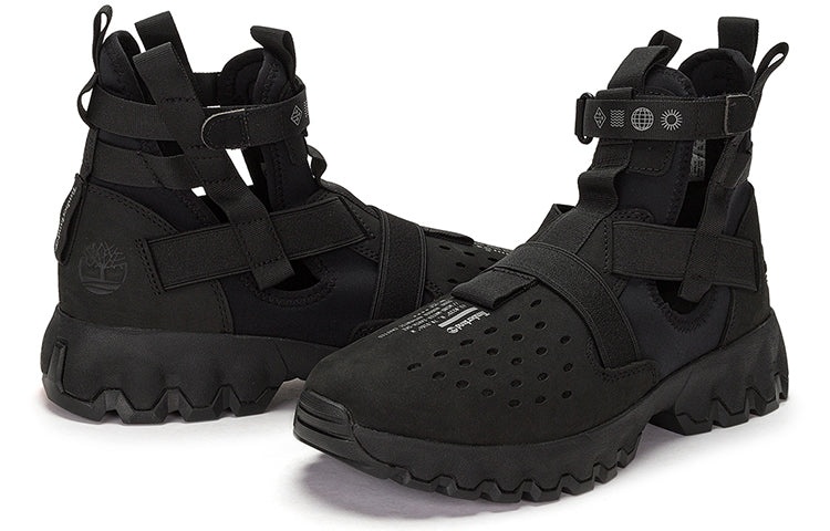 Timberland Greenstride Edge Lace Up Boot Sandals 'Black' A5RHVW - 5