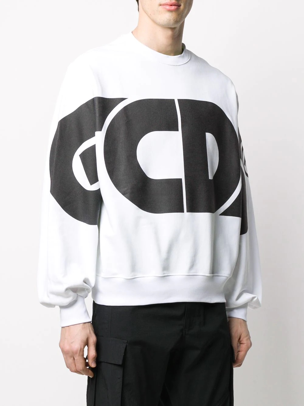 oversized logo sweatshirt - 3