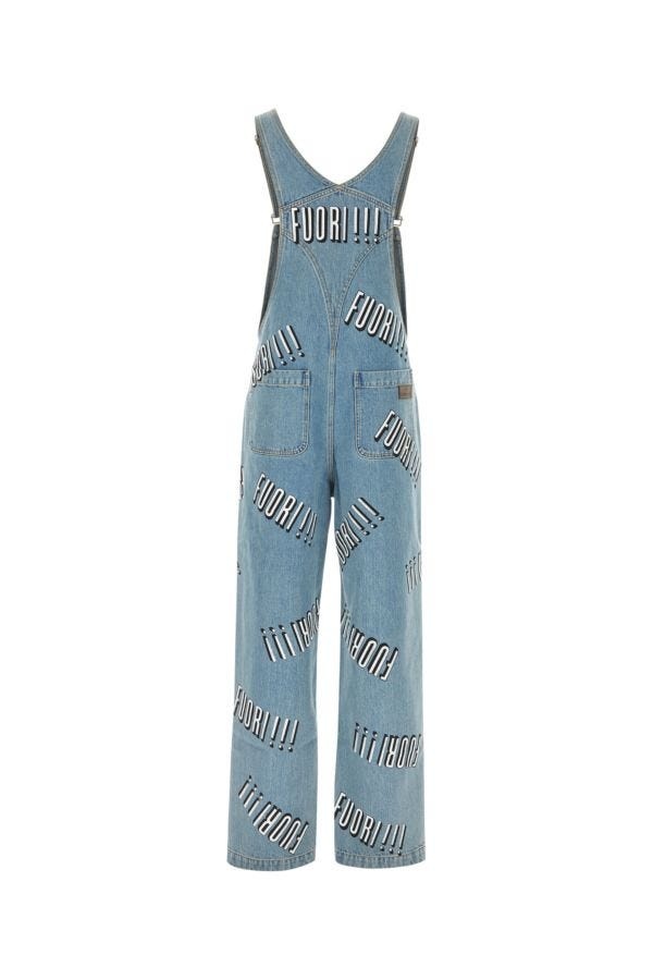 Gucci Man Denim Dungarees - 2