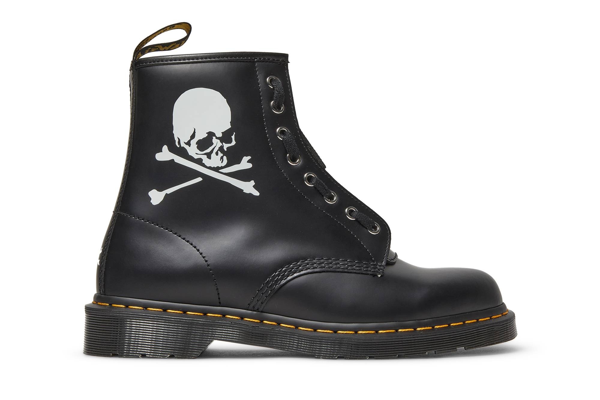 Mastermind World x 1460 Leather Boots 'Black Skull' - 1
