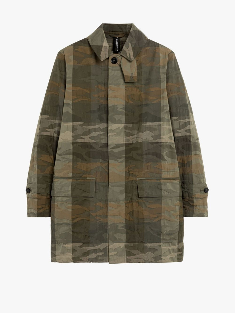 A-LINE TORRENTIAL MILITARY CAMO COTTON BLEND RAINCOAT 1