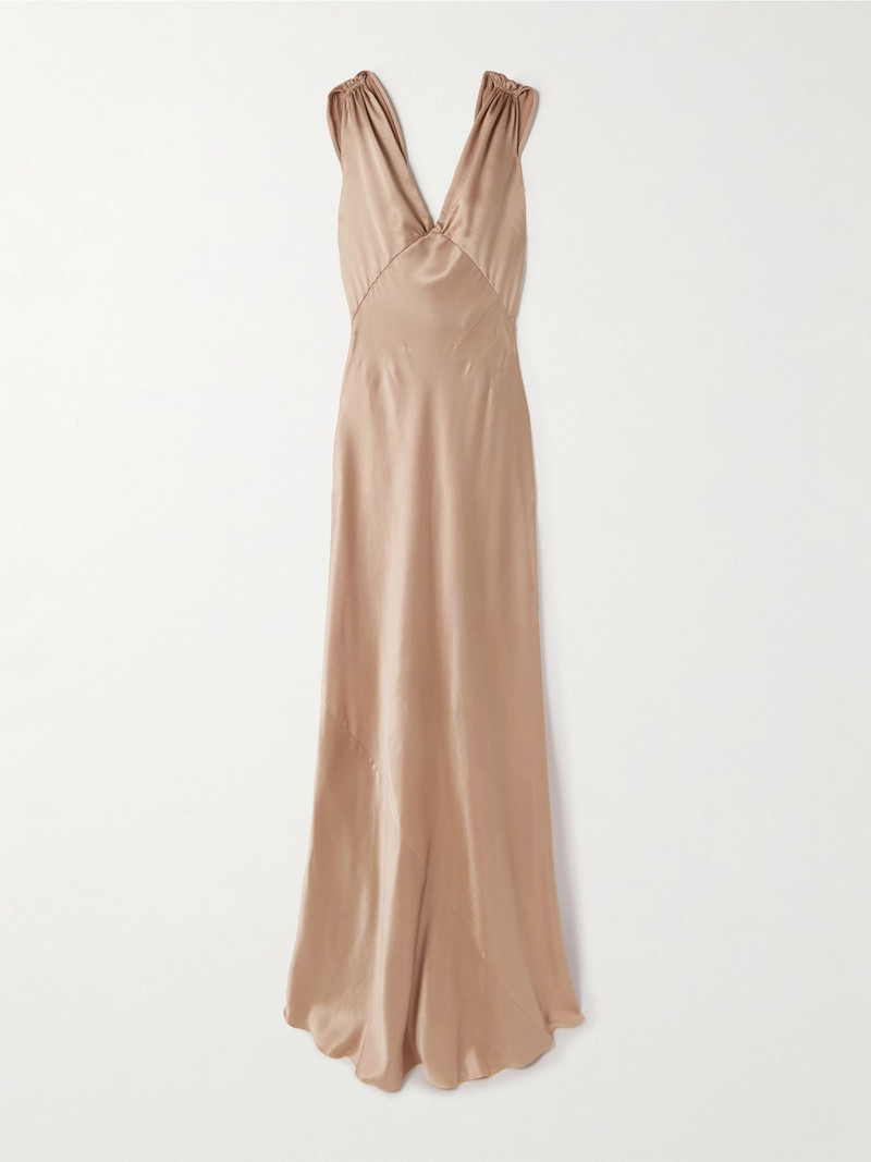 ysl satin dress strapless dress in silk satin in Black | Saint Laurent
