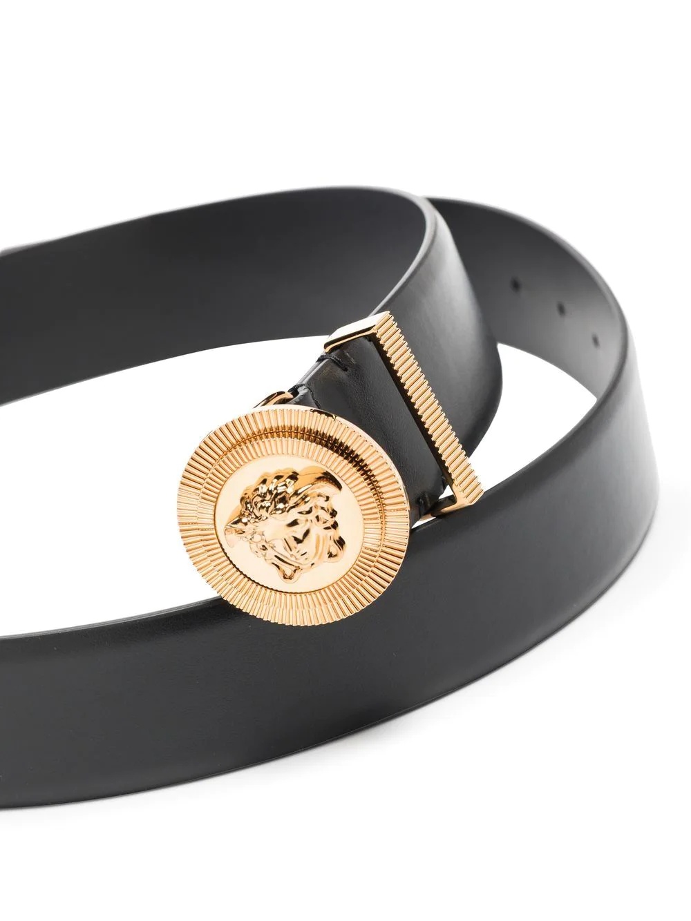 Medusa-plaque buckle-fastening belt - 3