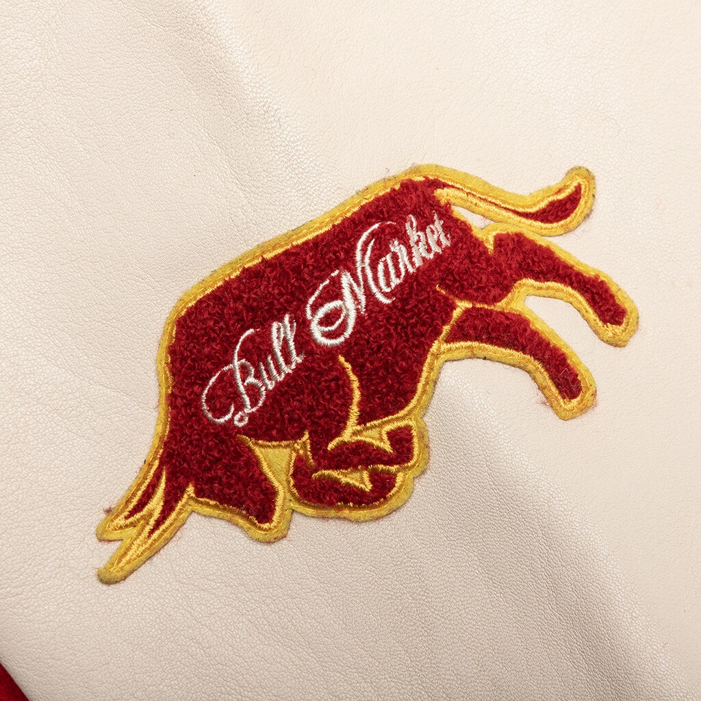 BULL VARSITY JACKET - RED/CREAM - 6