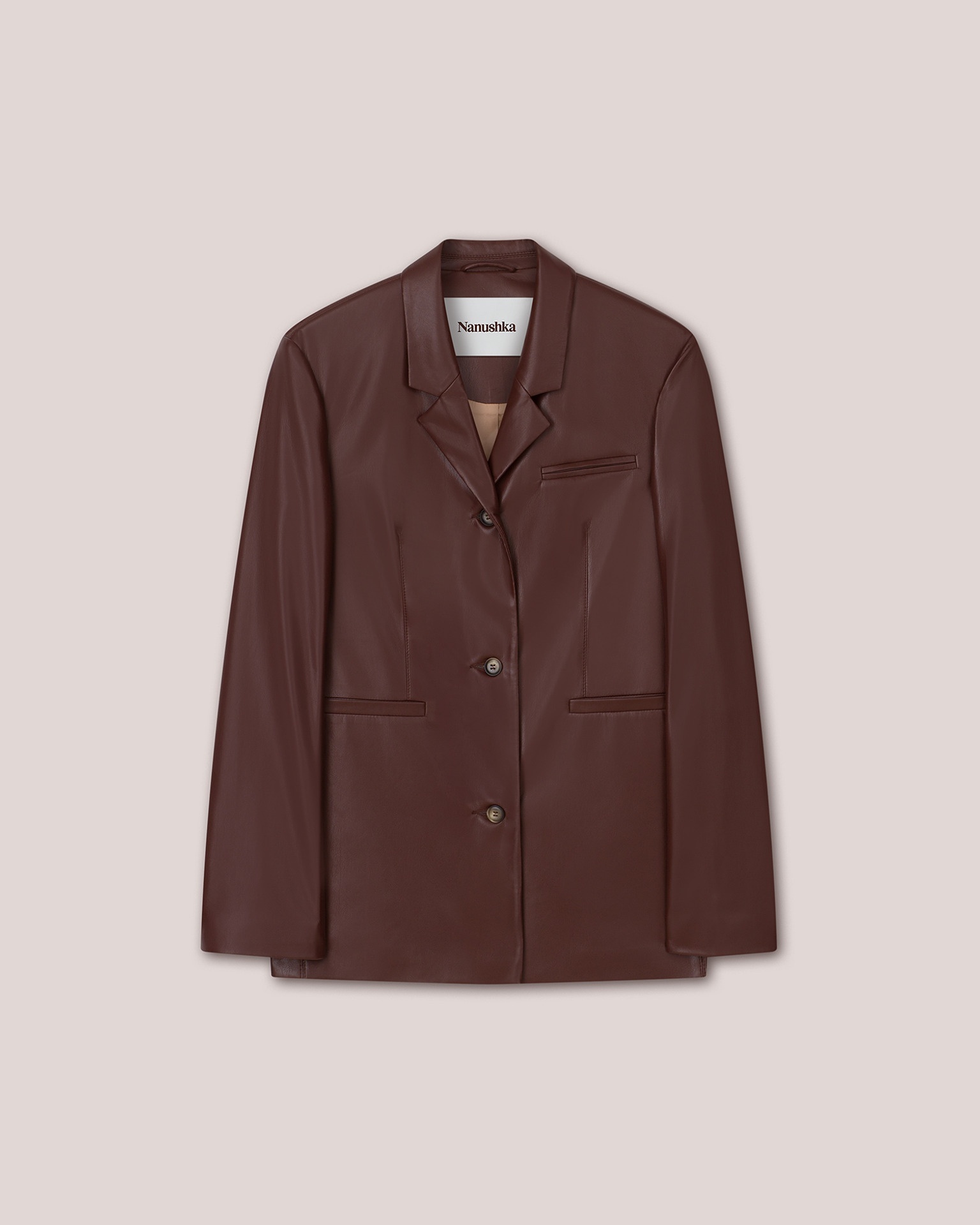 ARIZA - Boxy fit blazer - Plum chutney - 1