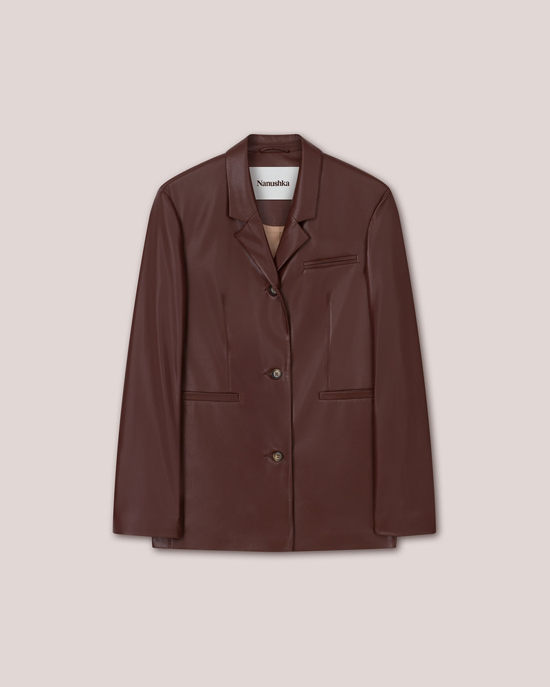 ARIZA - Boxy fit blazer - Plum chutney 1