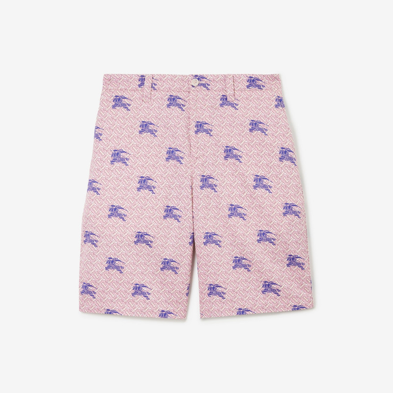 EKD Monogram Cotton Cargo Shorts 1