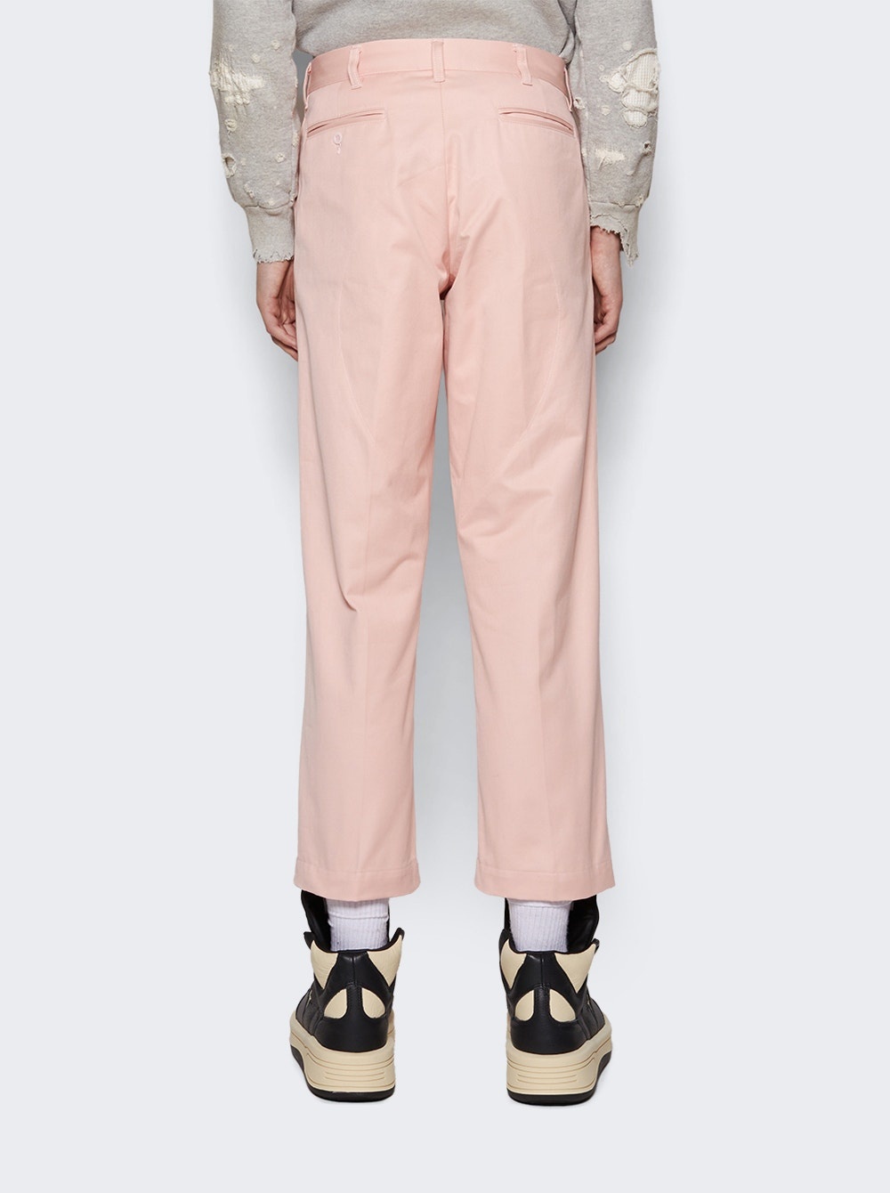 Wide Chino Pants Pink - 5