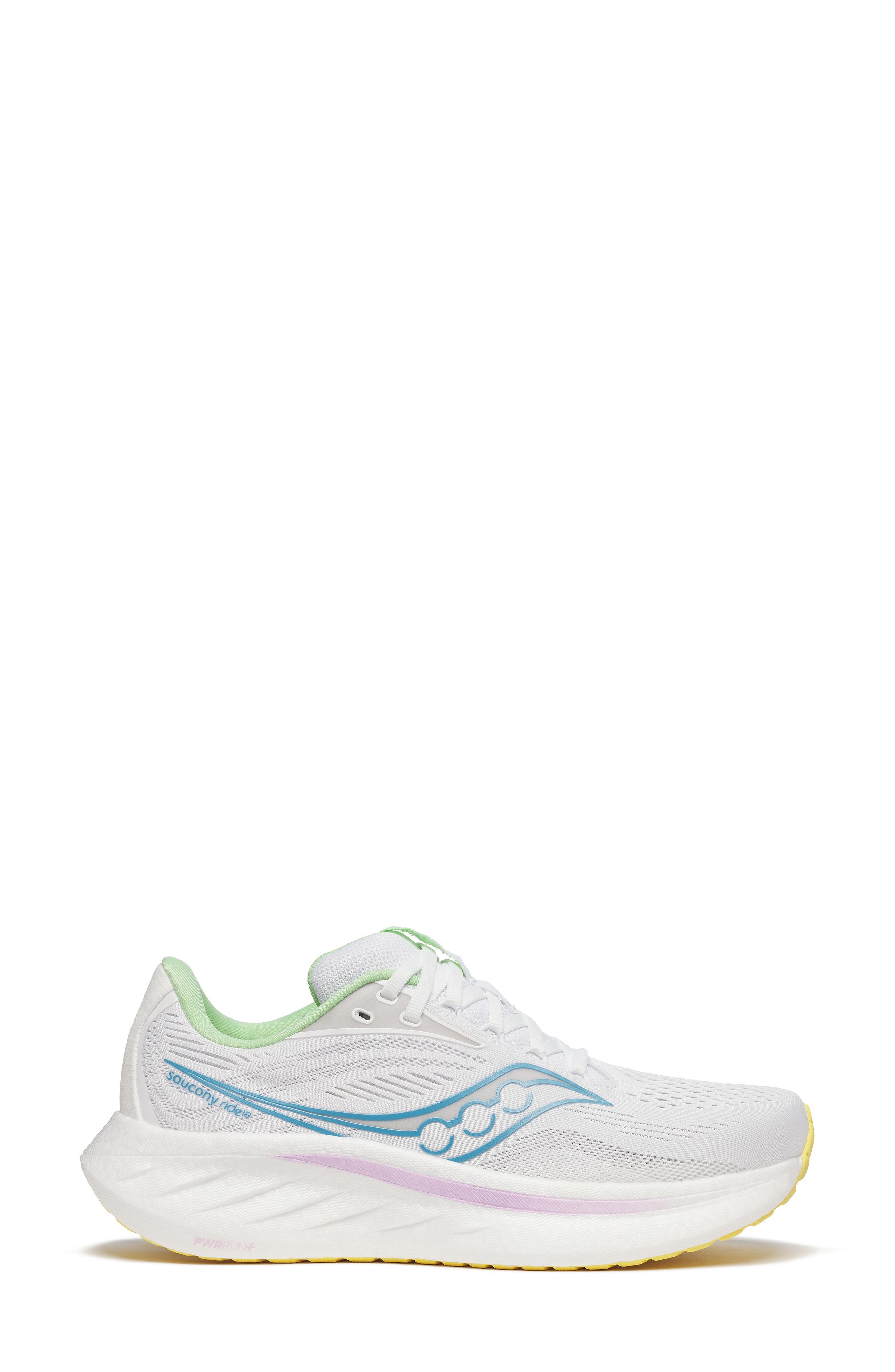 Saucony Ride 18 Running Shoe in White/Verbana at Nordstrom - 2